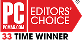 PC Mag Editor's Choice 33 Time Winner